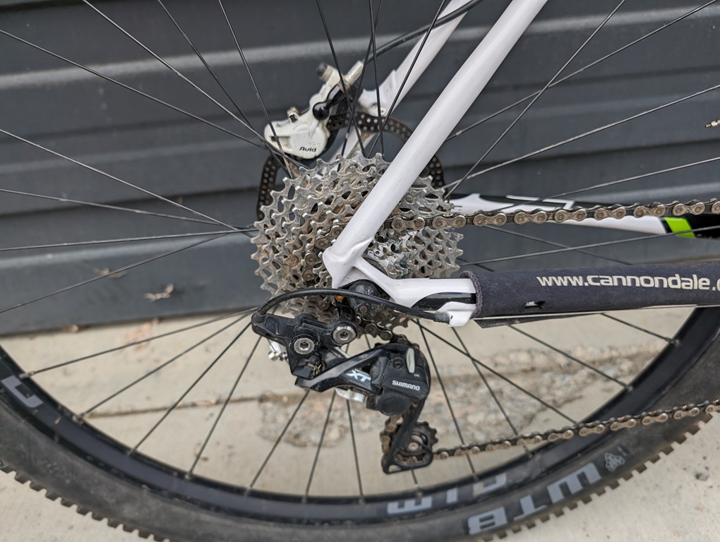 Shimano XT 10 speed rear derailleur, 11-36